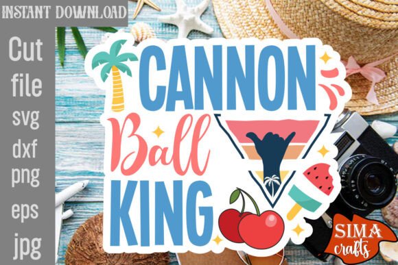 Cannon Ball King SVG: A Designer's Take on Summer Stitching