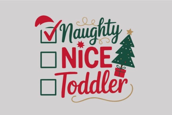 Funny Christmas Naughty Nice Toddler SVG Review