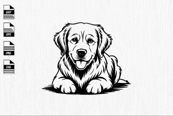 Golden Retriever Dog SVG File Review for Embroidery
