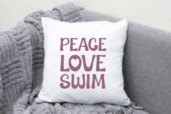 Retro Peace Love Swim Design Review for Embroidery