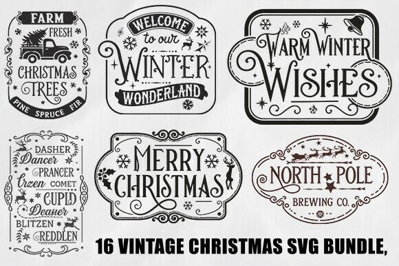Review: 16 Vintage Christmas Svg Bundle for Embroidery