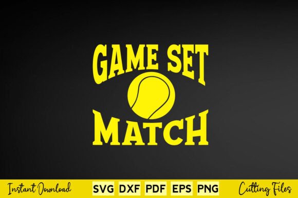Review: Free Game Set Match Funny Tennis Svg for Embroidery