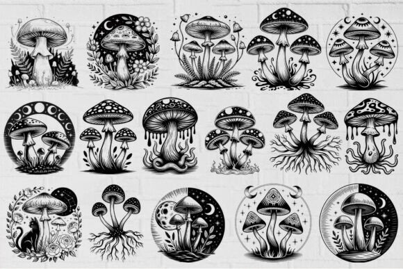 Reviewing the 30 Mystical Mushroom SVG Bundle