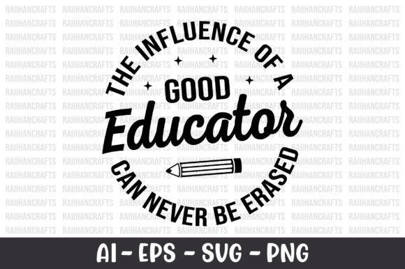 Reviewing The Influence of a Good Educator SVG for Stitch