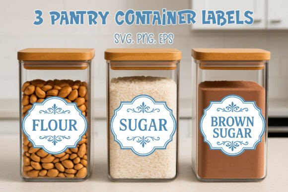 Vintage Pantry Label Flour Sugar SVG Review